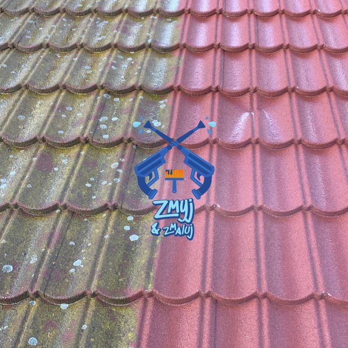 Mycie KOSTKI BRUKOWEJ czyszczenie i malowanie DACHÓW ELEWACJI