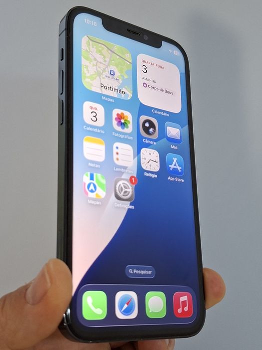 iPhone 12 Pro APPLE (6.1'' - 128 GB - Azul Pacífico) - Oferta Capa Original Cabo e Carregador tudo NOVO