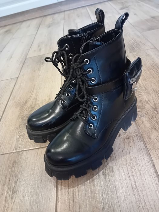 Botki workery trapery damskie z kieszonka DeeZee