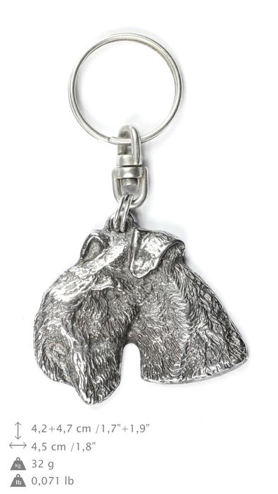 Lakeland Terrier brelok do kluczy posrebrzany Art-Dog