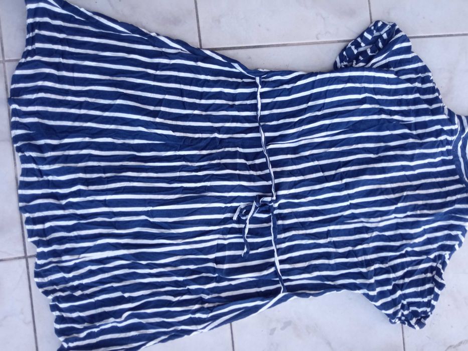 Vestido camisa riscas