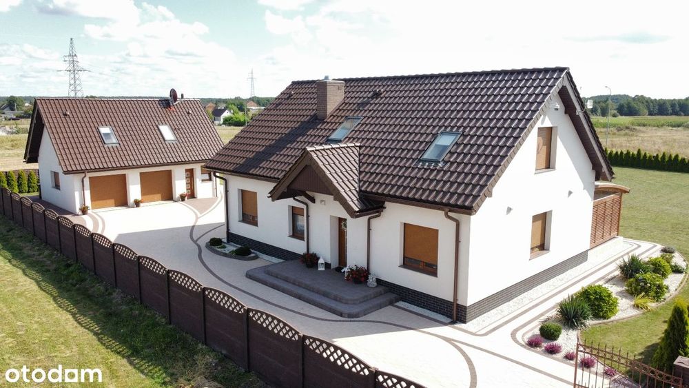 Nowoczesny dom, duża działka, dwustanowiskowy garaż -gm. Stare Miasto