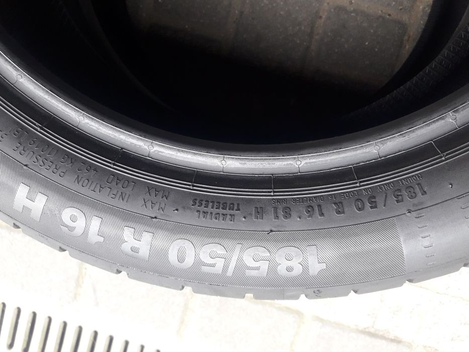 185/50R16 81H CONTINENTAL , dwie opony letnie.