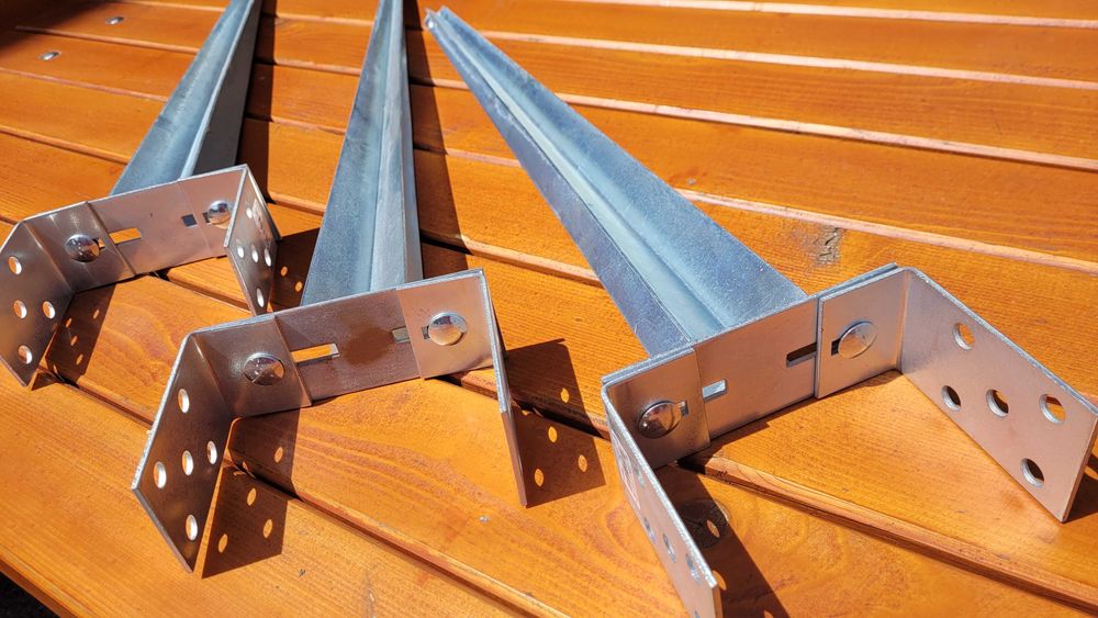 Podpora podstawa słupa przykręcana regulowana SOLIDNA kotwa  wspornik