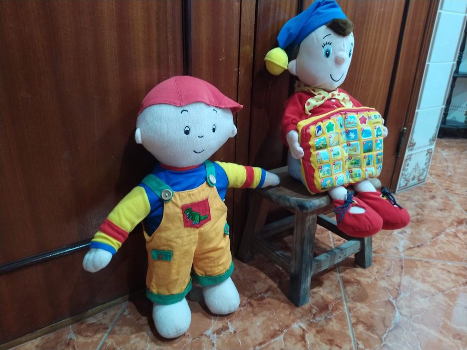 Bonecos peluche Noddy e Ruca casa quarto apartamento vivenda vizinha carro.