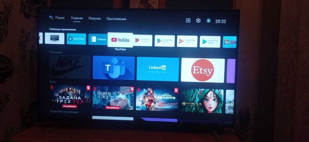 4K Smart TV Skyworth 43Q3 (Android TV) — Идеальное состояние, полный комплект