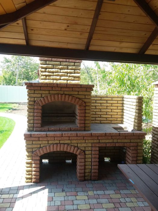 Барбекю,Мангали.Печи под казан.кладка.