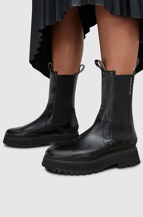 Кожаные ботинки Челси шкіряні черевики Челсі All saints