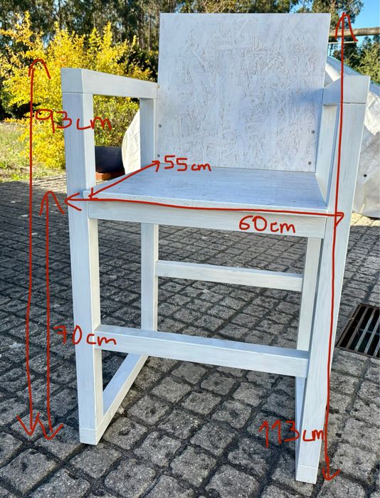 Bancos / cadeiras elevadas (10 unidades)