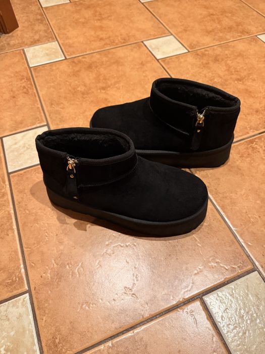 Buty śniegowce, czarne, rozmiar 40