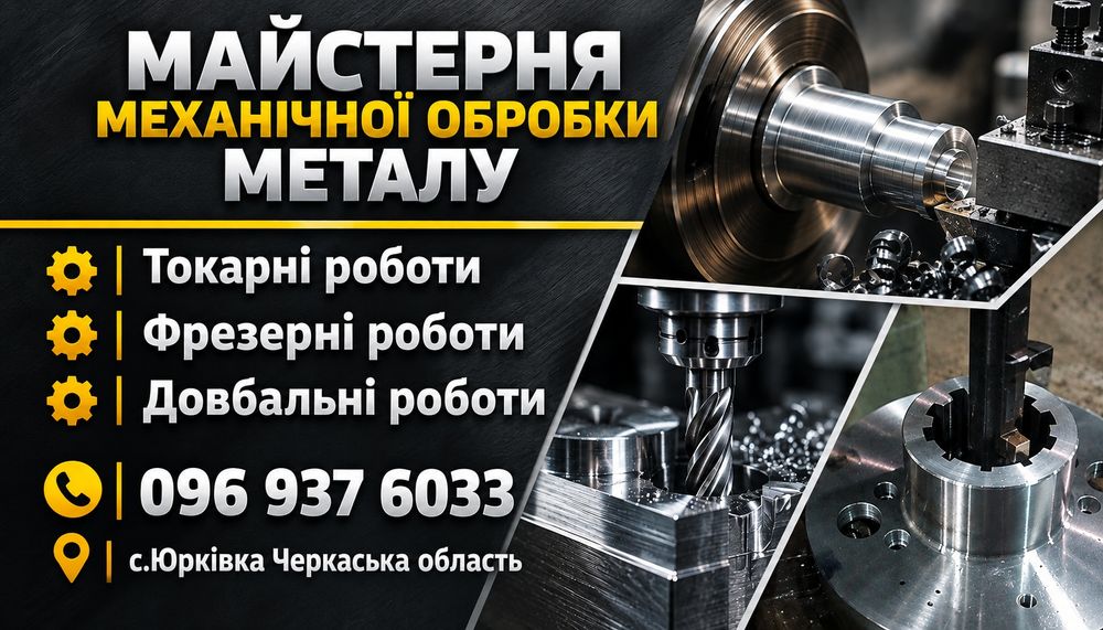 Токар. Фрезеровщик. Токарні, фрезерні, довбальні роботи