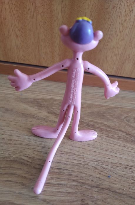 Antigo boneco em PVC da Pantera Cor-de-Rosa