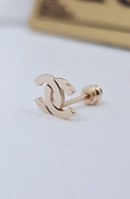 Złoty kolczyk piercing próba 585 14k