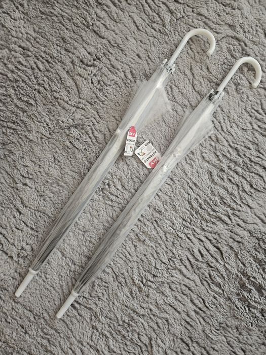 Parasole przezroczyste 2 szt. Nowe