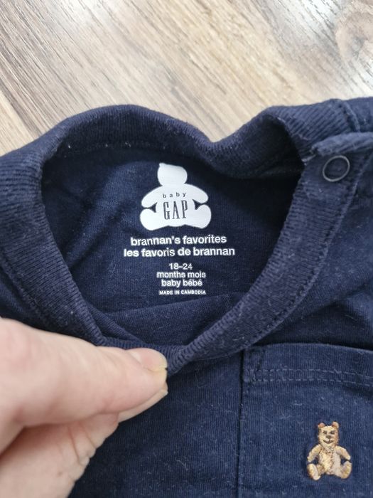 Body z długim rękawem Baby GAP, roz.86