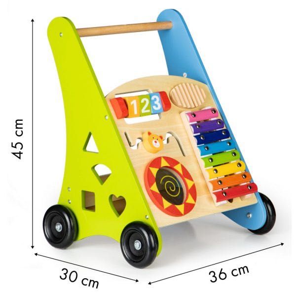 Drewniany pchacz edukacyjny