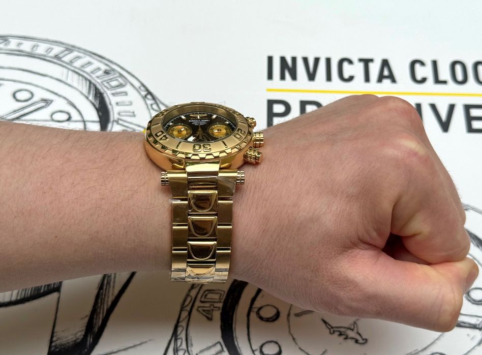 Годинник часы Invicta 25800 Subaqua Noma I 47 mm. Gold Swiss 200 MT.
