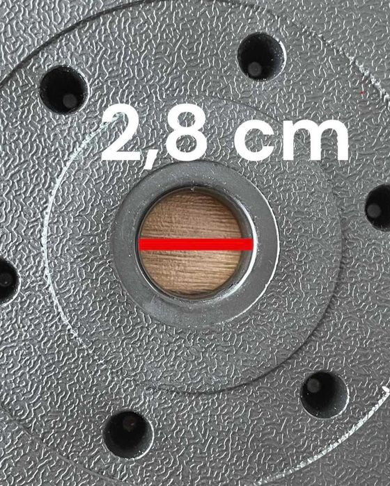Zestaw 30kg 2w1, Hantle hantelki bitumiczne regulowane + Sztanga