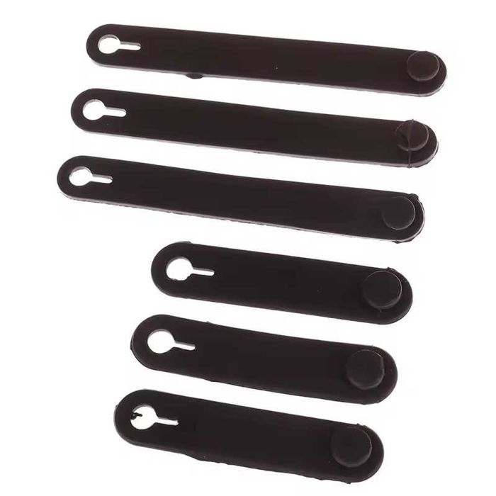 Abraçadeiras elásticas de borracha para moto - 10 Unidades (5 ou 8 cm)