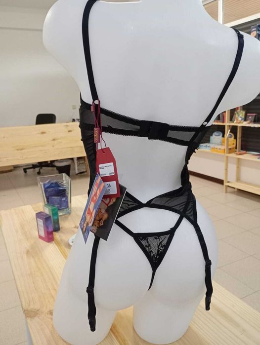 CORPETE E TANGA CR-3641 PRETO - TAMANHO : 36 S CHILIROSE