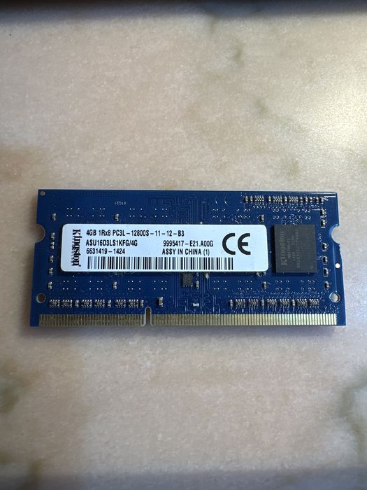 Memoria 4gb 1Rx8 PC3L - 12800s 11 12 B3