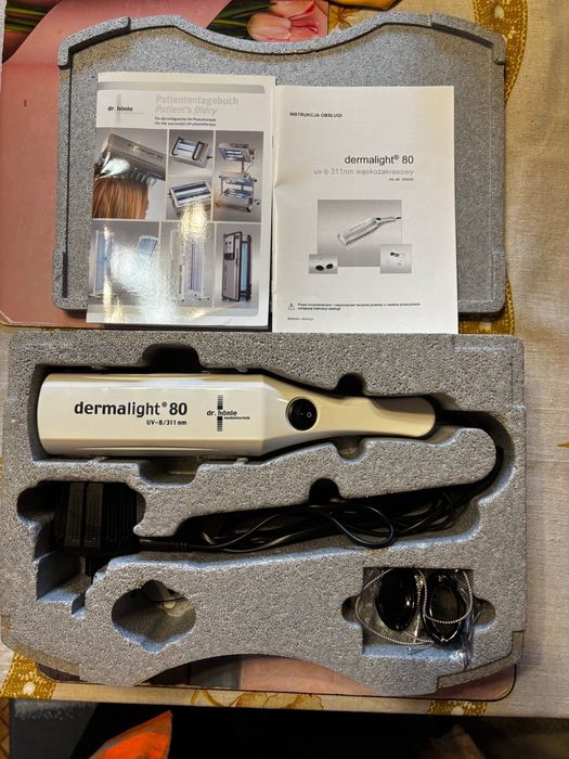 Lampa DERMALIGHT 80 - łuszczyca, bielactwo