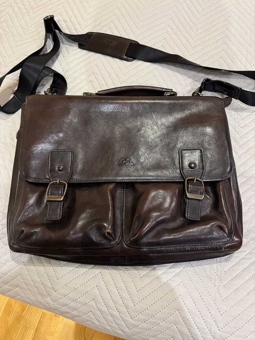 Чоловічий портфель з натуральної шкіри Tony Perotti 9338 italico