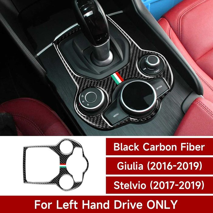 Decalque fibra de carbono Consola central