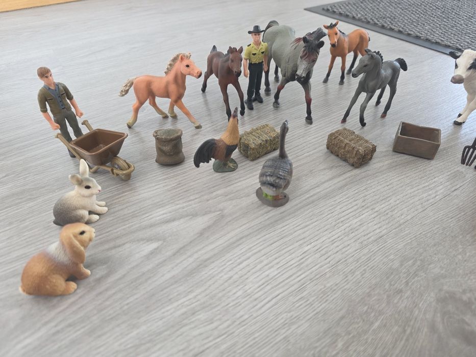 Animais selvagens e animais da quinta