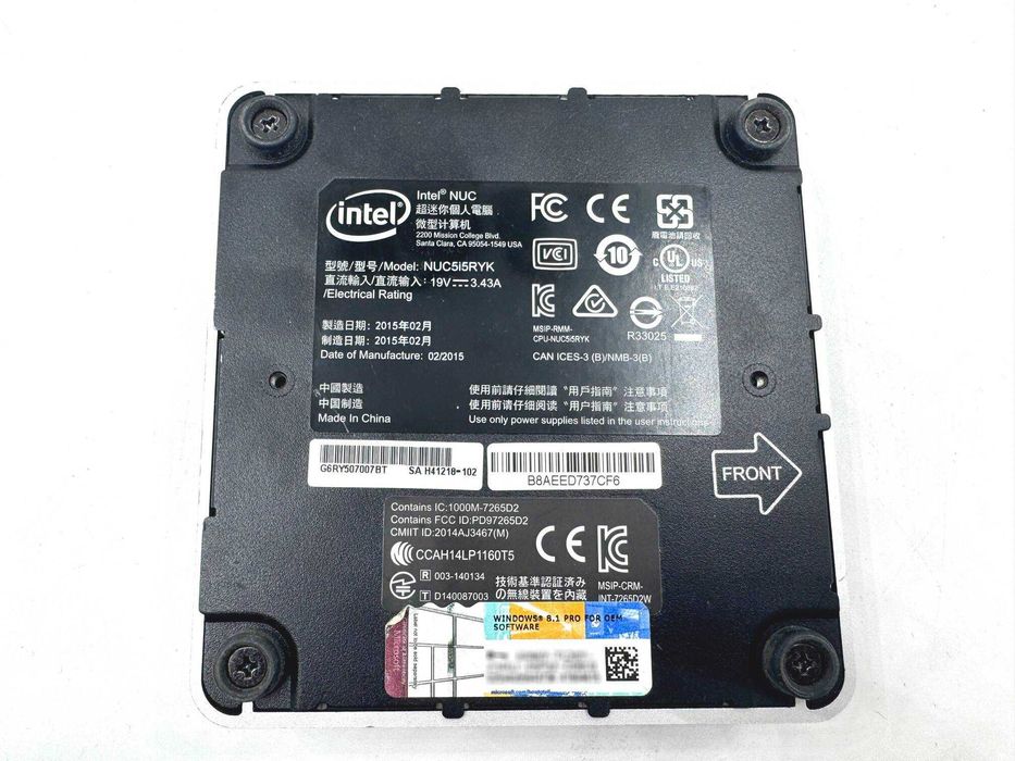 Міні-пк Intel NUC5i5RYK - i5-5250u - 4gb / 64gb ssd - wifi/bluetooth