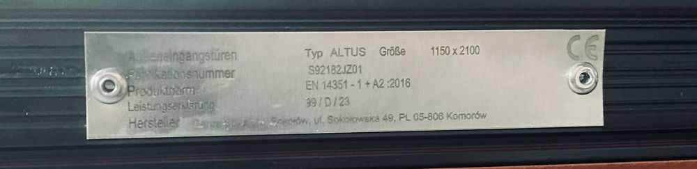 Drzwi wejściowe do domu GERDA ALTUS RC2 – Promocja!