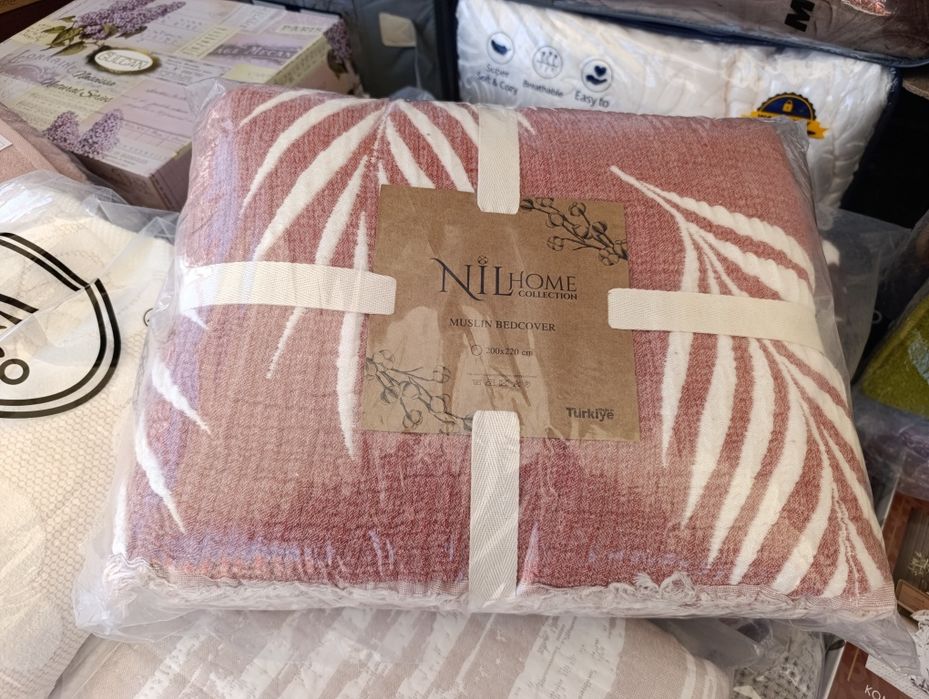 Муслінові покривала-ковдри-пледи. 2кг. 200х220см. Туреччина.