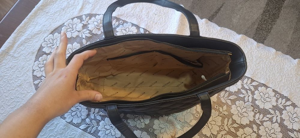 Duża czarna torebka Wittchen shopper nowa z metką