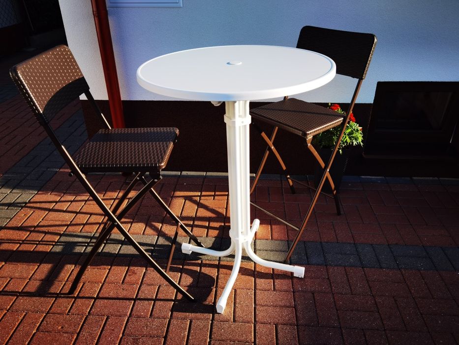 Stolik stół barowy ogrodowy wysoki hokery