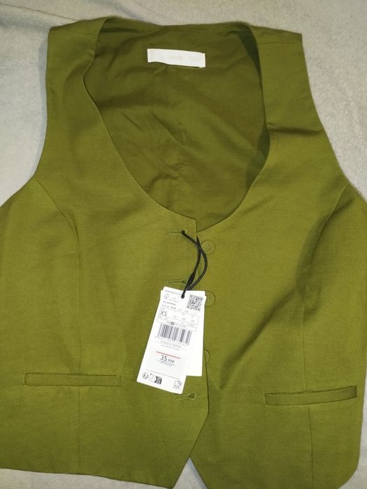 Colete verde, tamanho xs