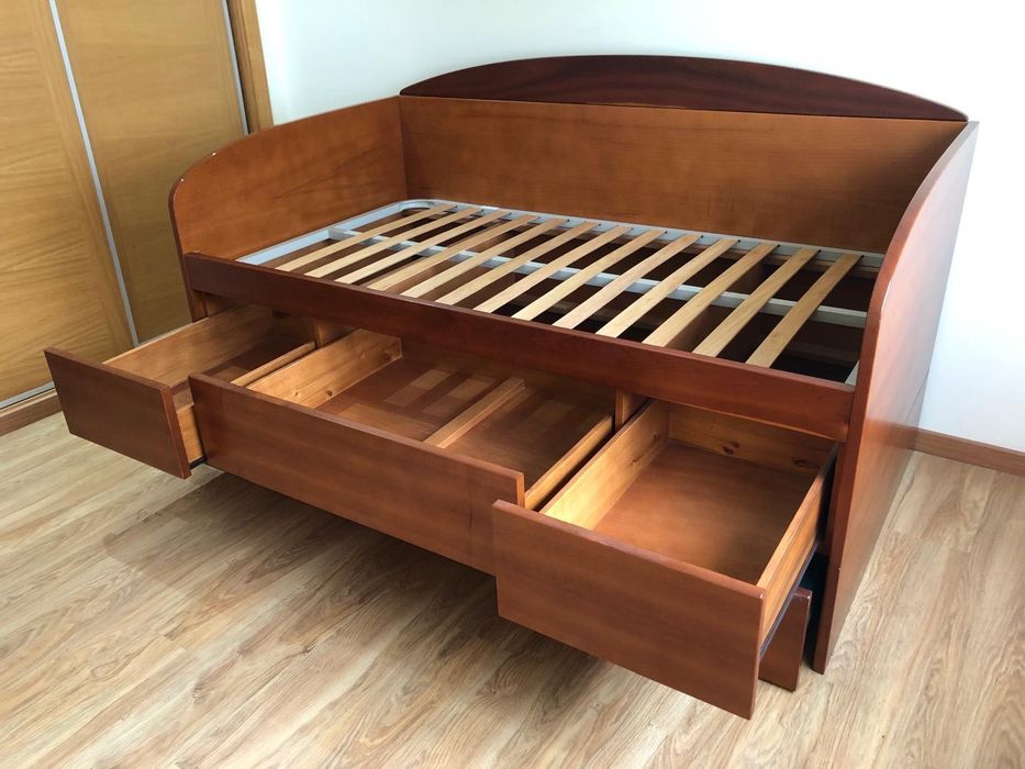 Cama Dupla com 3 Gavetas de Armazenamento – Prática e Elegante!