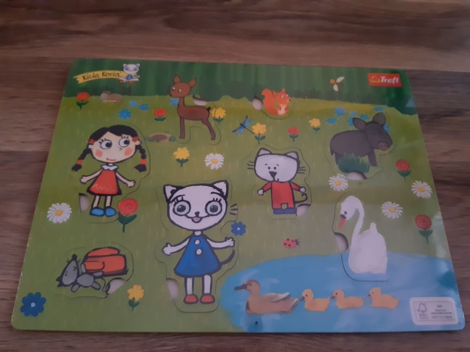 Układanka drewniana Kicia Kocia