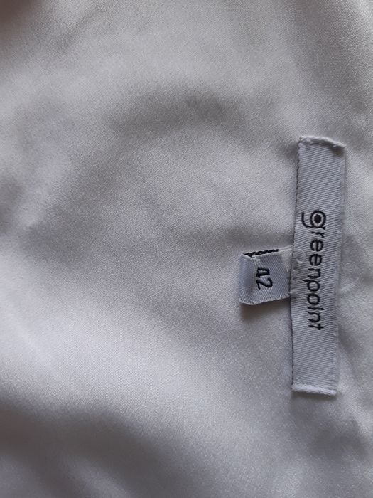 Biała bluzka damska, rękaw 3/4