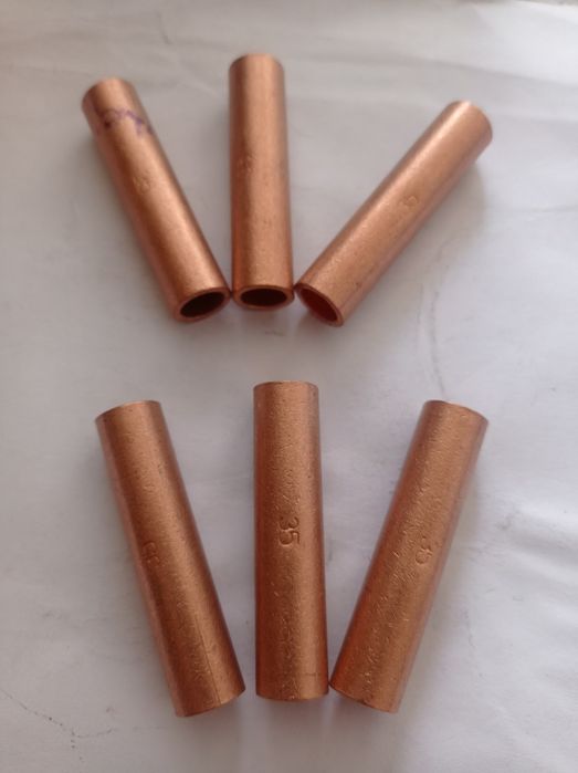 Гильзы медные соединительные.