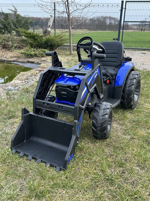 TRAKTOR na Akumulator Dla Dzieci 2X200W 24V Przyczepa Spychacz Koparka