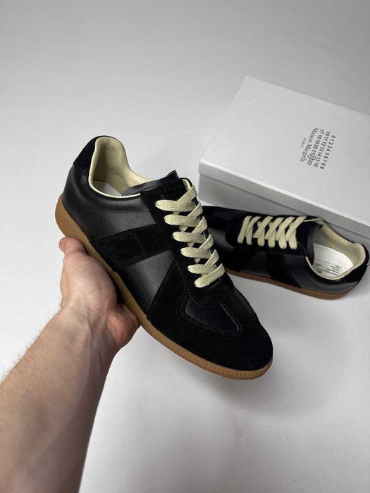 Maison Margiela Replica Gats кеди чорні кросівки кеды черные кроссовки