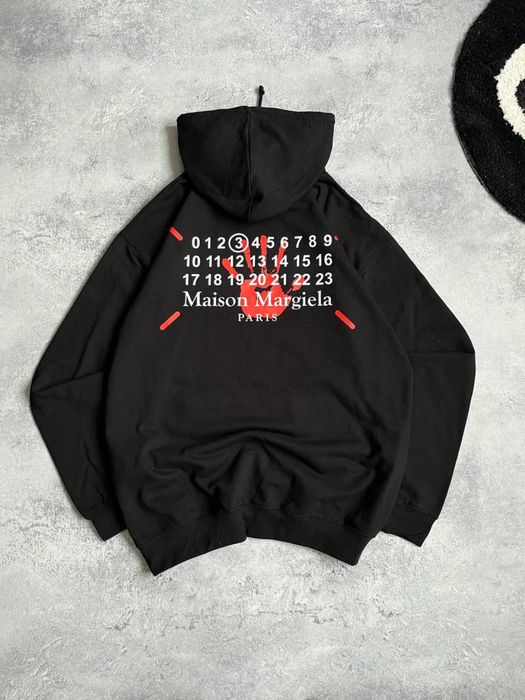 Худи Maison Margiela MM чорне з бірками