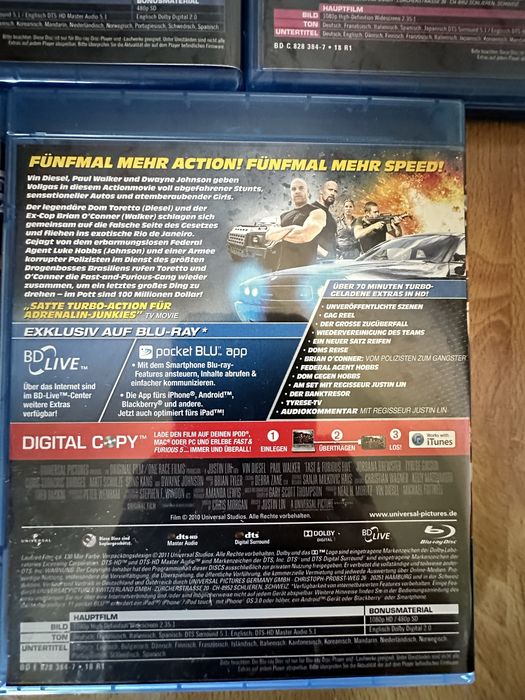Blu-ray Fast & Furious 1-5 (Форсаж)