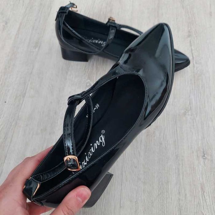 Czarne buty Shein 38