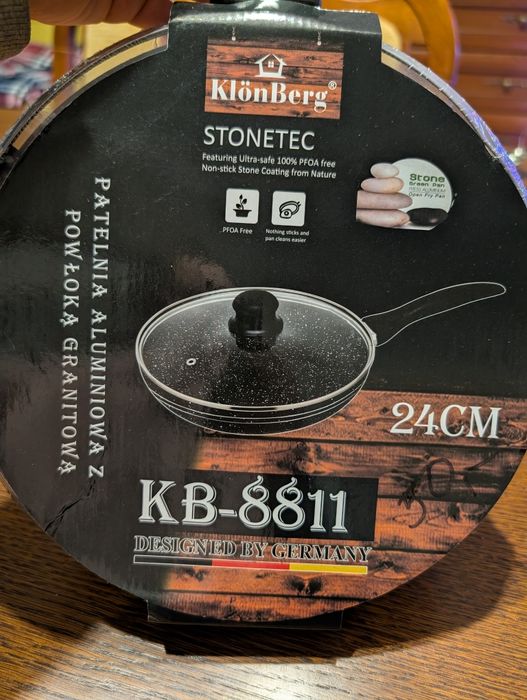 Patelnia KlonBerg 24cm z pokrywką