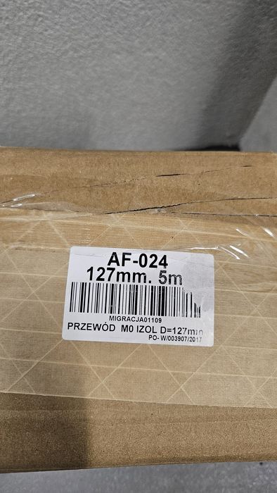 Przewód elastyczny M0izo  FI 127 MM