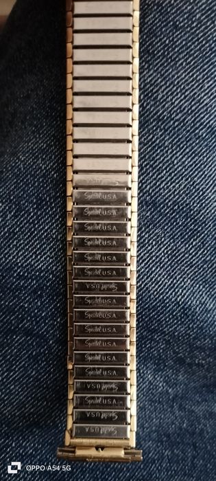 Bransoletka do zegarka pozłacana