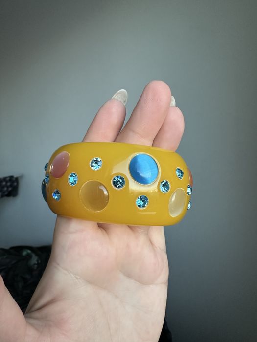 Przepiękna, masywna bransoletka typu bangle