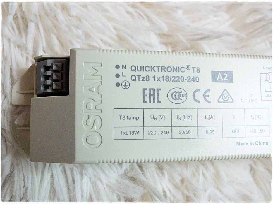 Starter Statecznik elektroniczny OSRAM T8 1x18W do świetlówek terrariu
