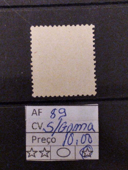 1892/93 Selo D° Luiz Sobrecarga Provisório MLH * S/GOMA